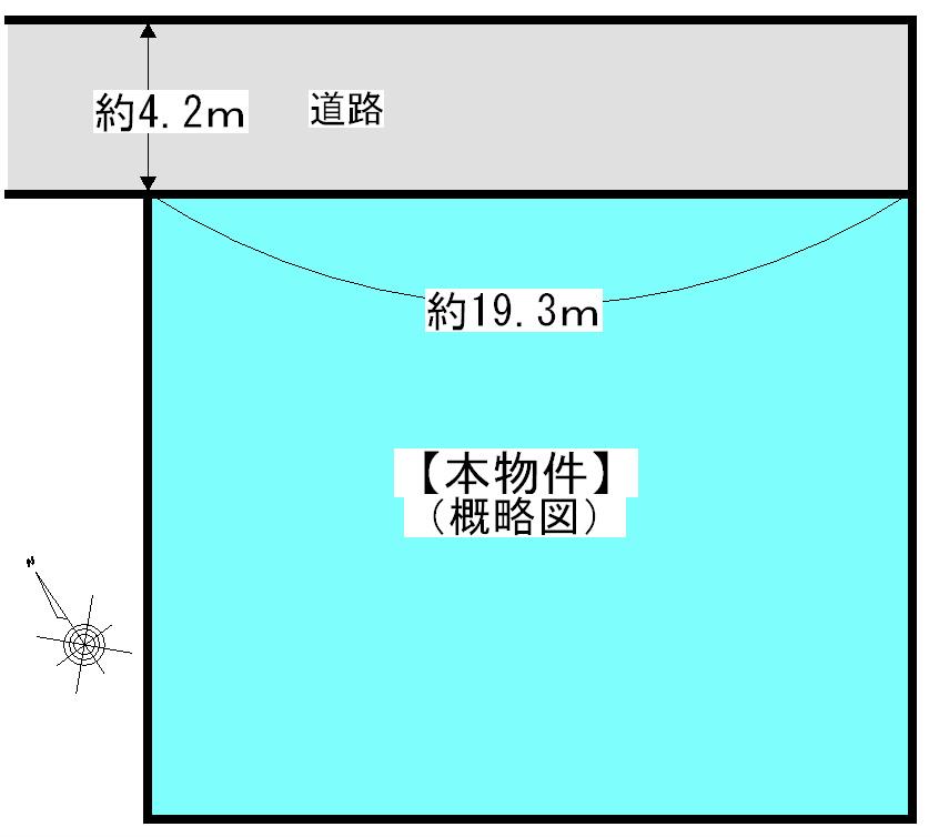 Compartment figure. Land price 5.8 million yen, Land area 277 sq m