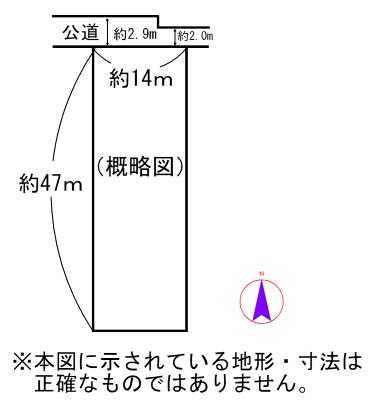 Compartment figure. Land price 18 million yen, Land area 658 sq m
