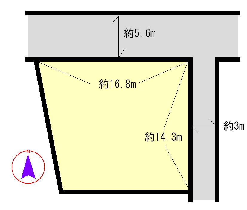 Compartment figure. Land price 13.5 million yen, Land area 237.1 sq m