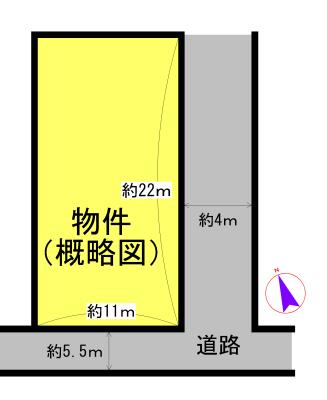 Compartment figure. Land price 18.5 million yen, Land area 238.01 sq m