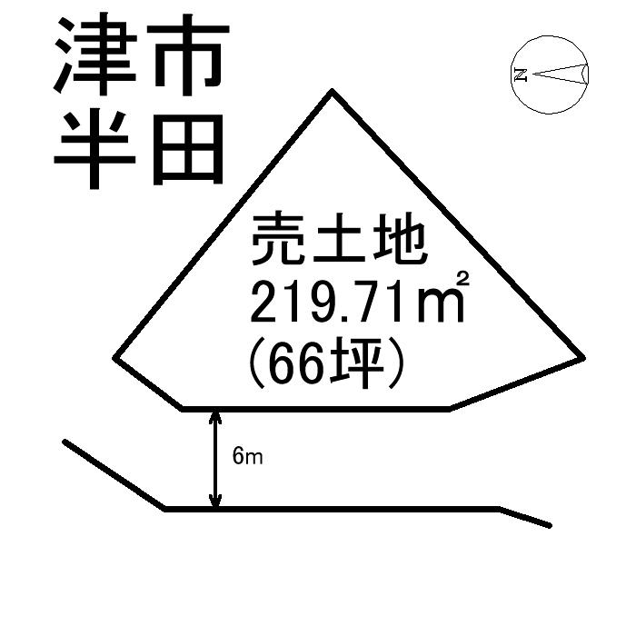 Compartment figure. Land price 9.99 million yen, Land area 219.71 sq m