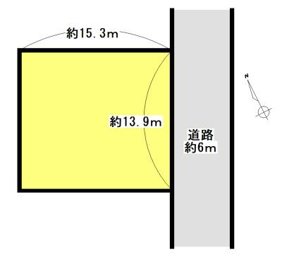 Compartment figure. Land price 8.88 million yen, Land area 215.34 sq m