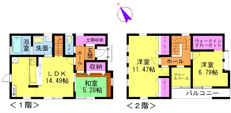 Floor plan. 27 million yen, 3LDK, Land area 186.76 sq m , Building area 103.5 sq m