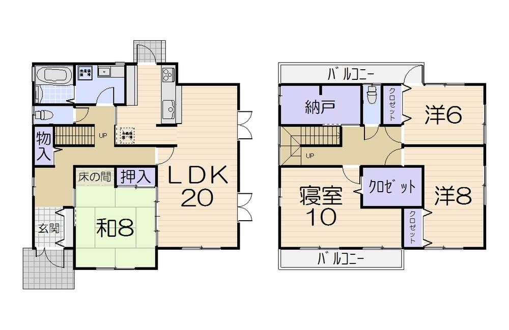 Floor plan. 23.8 million yen, 4LDK + S (storeroom), Land area 216.15 sq m , Building area 143.68 sq m