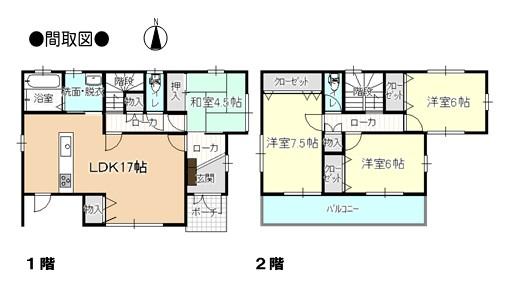 Floor plan. 22,800,000 yen, 4LDK, Land area 321.95 sq m , Building area 105.58 sq m floor plan
