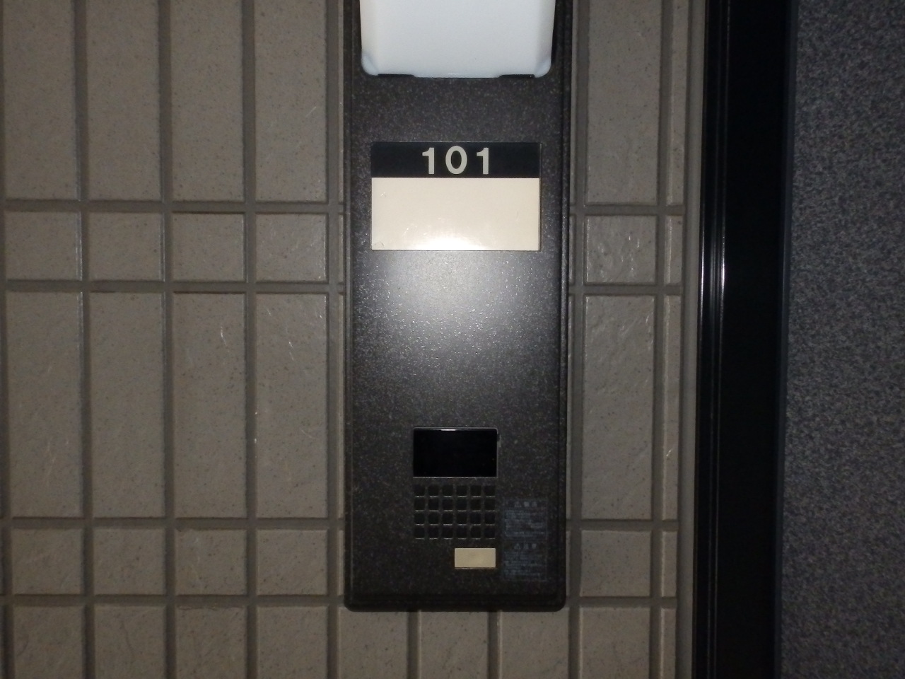 Entrance. Intercom