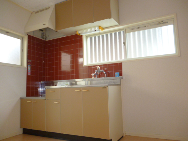 Kitchen. Bright kitchen with a window