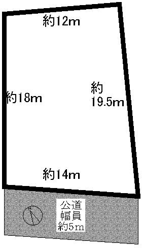 Compartment figure. Land price 23.8 million yen, Land area 256.23 sq m