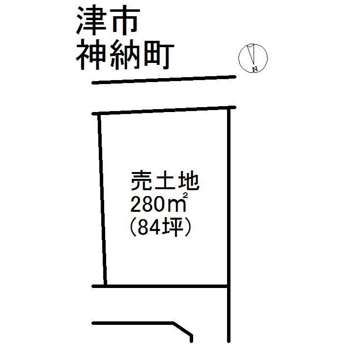 Compartment figure. Land price 11 million yen, Land area 280 sq m
