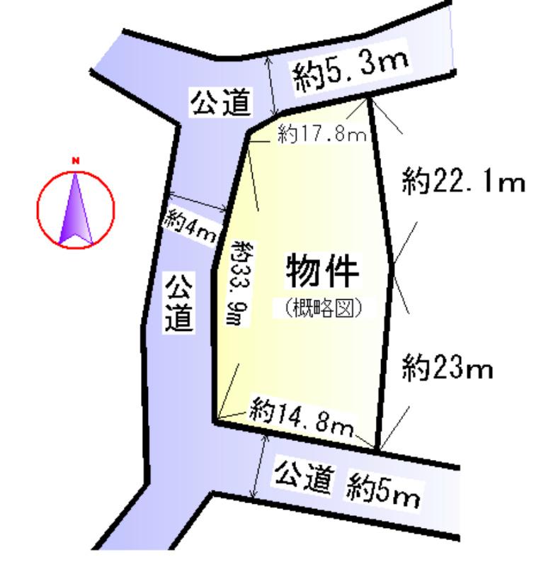 Compartment figure. Land price 21,700,000 yen, Land area 680.99 sq m