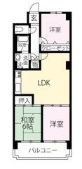 Floor plan. 3LDK, Price 8.9 million yen, Footprint 64.8 sq m