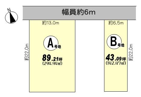 Compartment figure. Land price 7 million yen, Land area 142.47 sq m compartment view