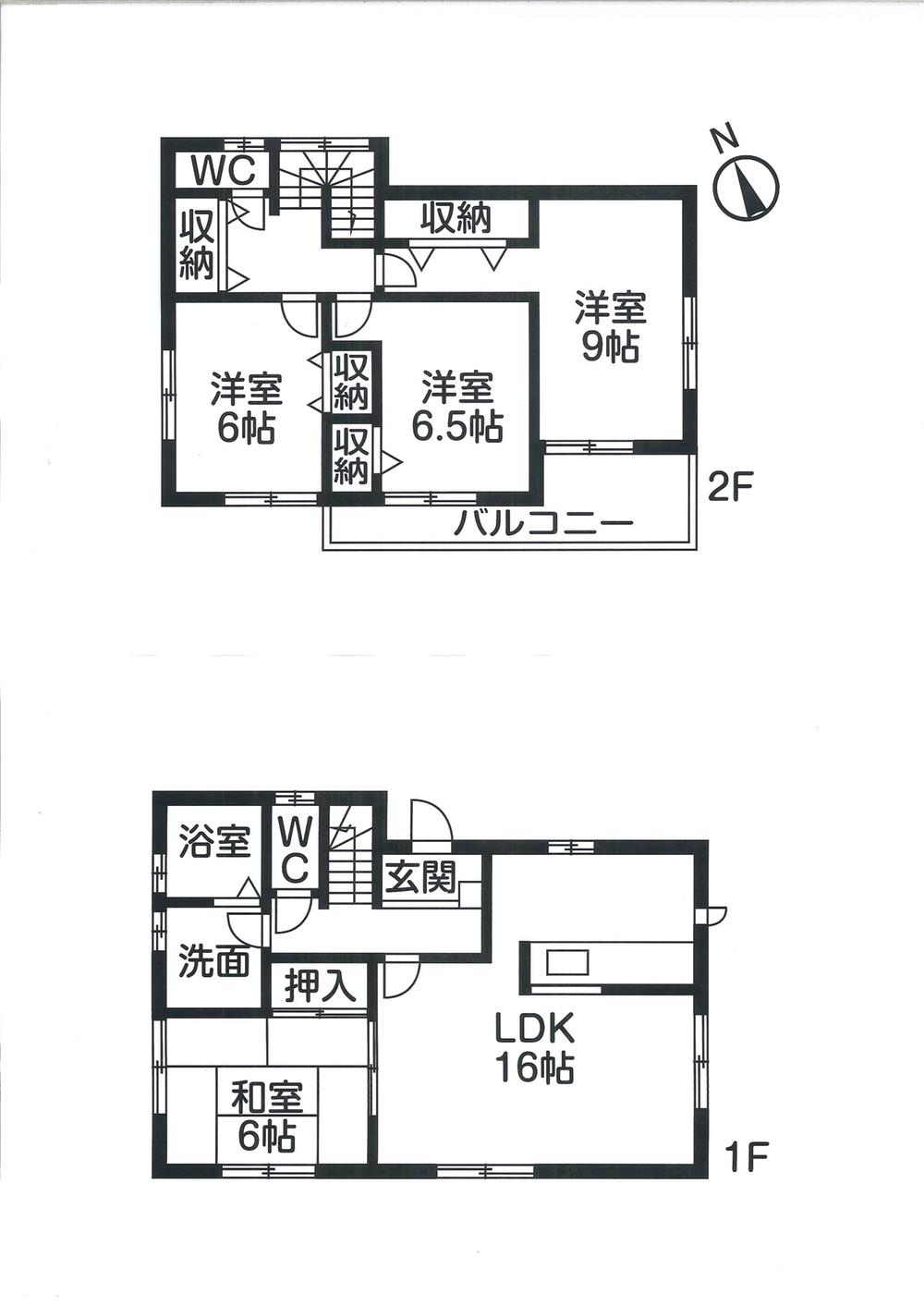 Floor plan. (Building 2), Price 22,800,000 yen, 4LDK, Land area 224.89 sq m , Building area 103.51 sq m