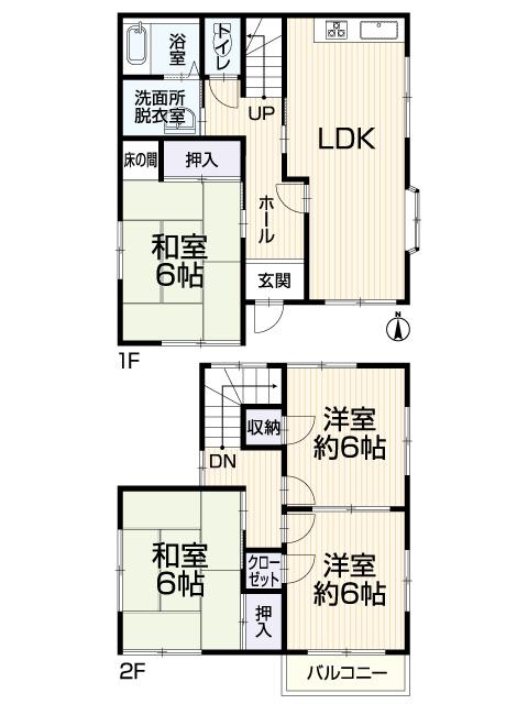 Floor plan. 9.8 million yen, 4LDK, Land area 117.87 sq m , Building area 84.45 sq m