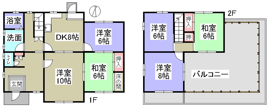 Floor plan. 17.8 million yen, 5DK, Land area 270.34 sq m , Building area 119.23 sq m