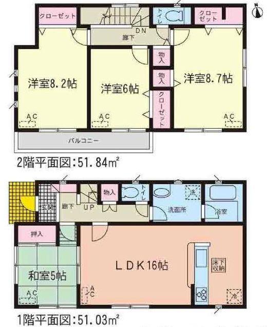 Floor plan. Price 21.9 million yen, 4LDK, Land area 176.21 sq m , Building area 102.87 sq m