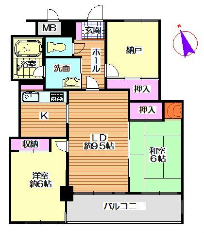 Floor plan. 2LDK+S, Price 12.8 million yen, Occupied area 68.55 sq m , Balcony area 8.16 sq m