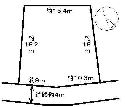 Compartment figure. Land price 9.4 million yen, Land area 328.17 sq m