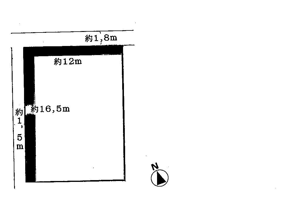 Compartment figure. Land price 5.8 million yen, Land area 199 sq m compartment view