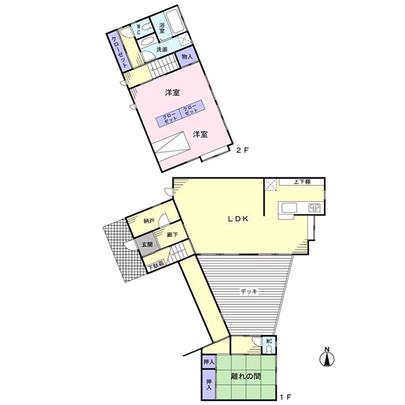 Floor plan. Yokkaichi, Mie Prefecture Oyachi Shinmachi