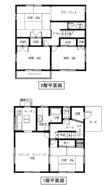 Floor plan. 16.2 million yen, 4LDK, Land area 198.36 sq m , Building area 108.32 sq m