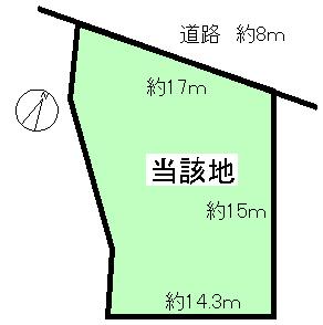Compartment figure. Land price 13 million yen, Land area 286 sq m