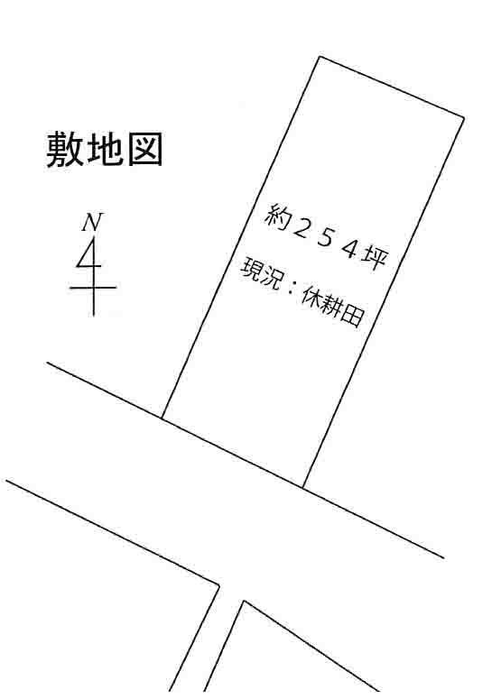 Compartment figure. Land price 25,400,000 yen, Land area 840 sq m
