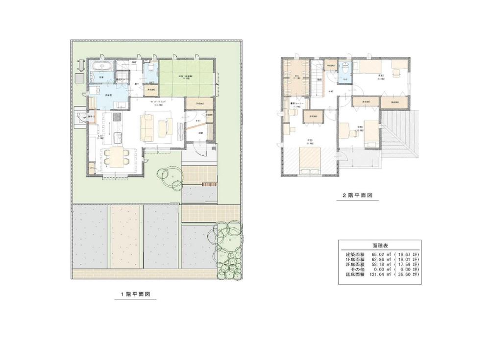 Floor plan. Price 38,900,000 yen, 4LDK, Land area 201.15 sq m , Building area 121.04 sq m