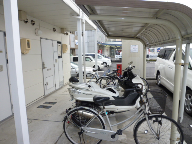 Parking lot. bicycle, Motorcycle Parking