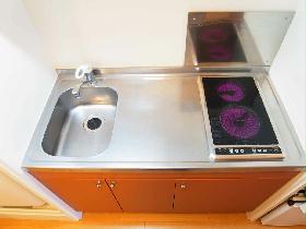 Kitchen. Easy to clean! Electric stove