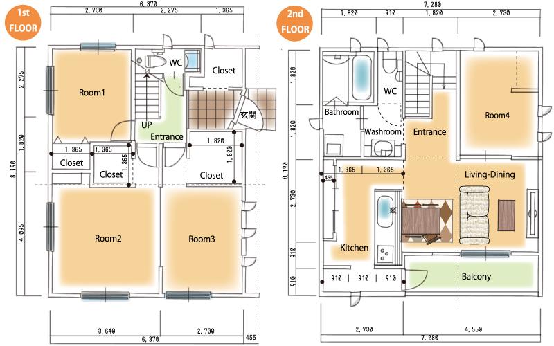 Floor plan. 23,900,000 yen, 4LDK, Land area 130 sq m , Building area 105.27 sq m