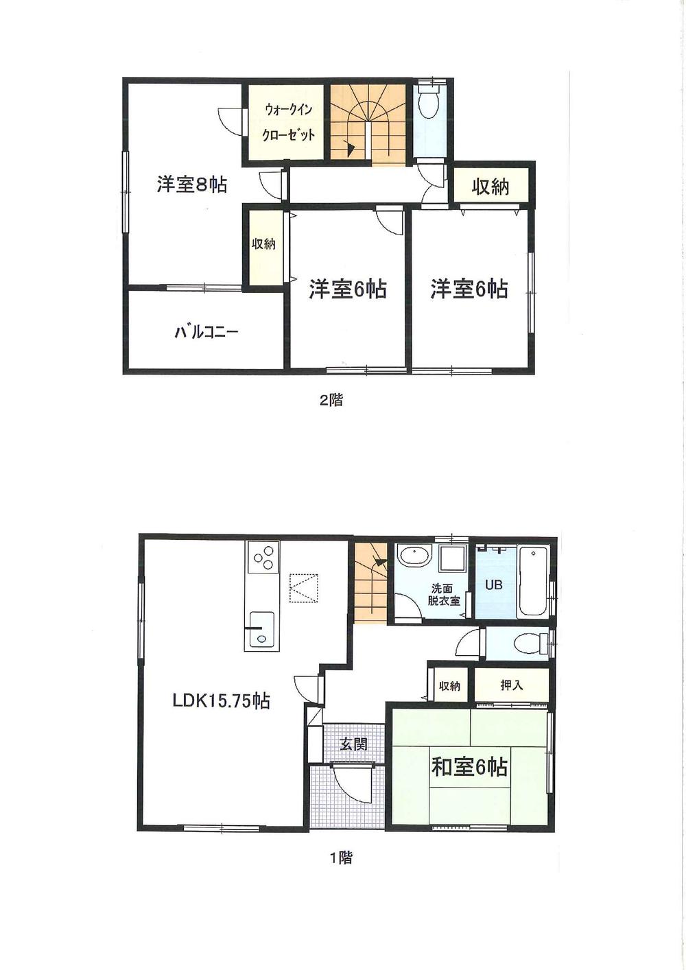Floor plan. (3 Building), Price 24,800,000 yen, 4LDK, Land area 186.3 sq m , Building area 103.51 sq m