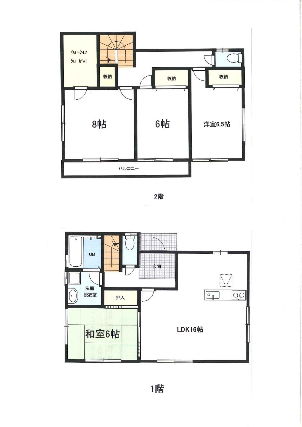 Floor plan. (8 Building), Price 22,800,000 yen, 4LDK, Land area 188.51 sq m , Building area 106 sq m