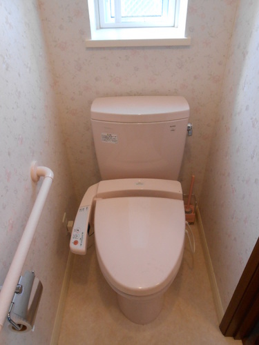 Toilet. WC washing heating toilet seat