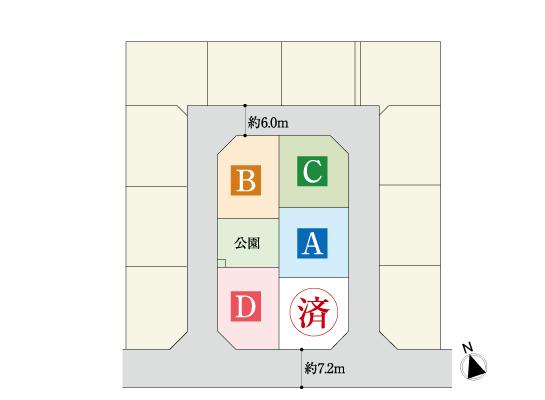 The entire compartment Figure. Front road 6m, It is the site of the room.