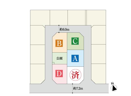 The entire compartment Figure. Front road 6m, It is the site of the room. 