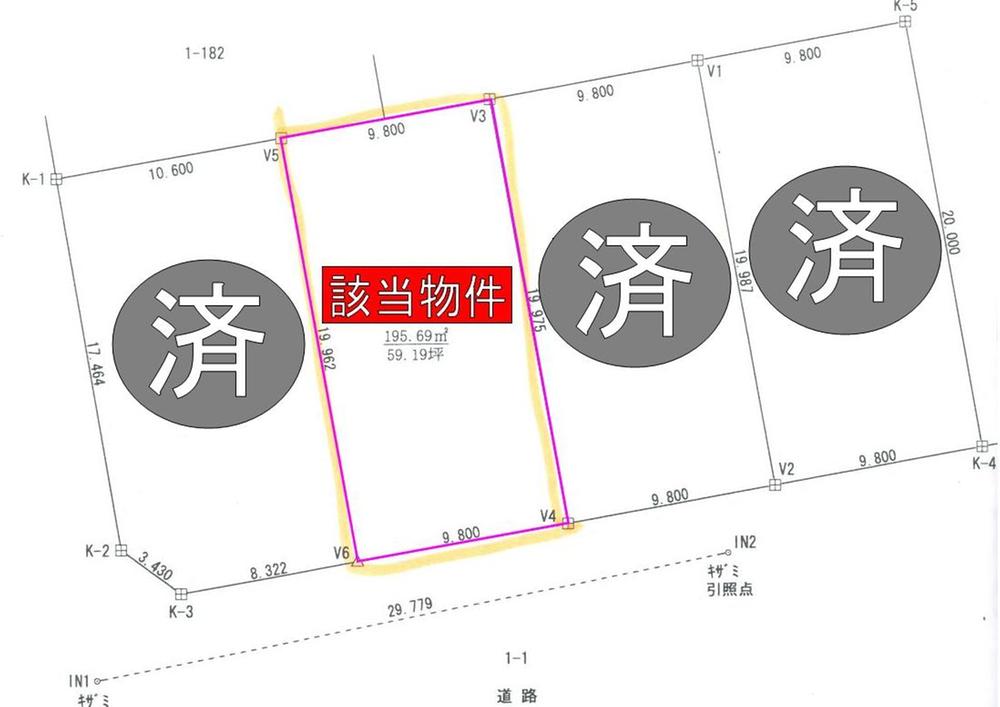 Compartment figure. 30,800,000 yen, 4LDK + S (storeroom), Land area 195.81 sq m , Building area 121.73 sq m compartment view