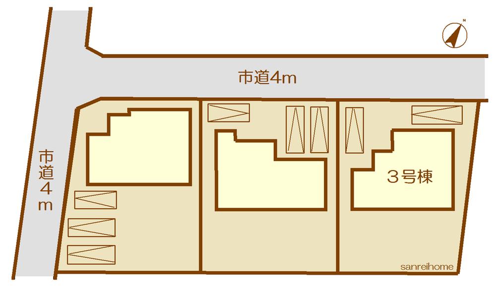 Compartment figure. 21,800,000 yen, 4LDK, Land area 199.27 sq m , Building area 105.99 sq m