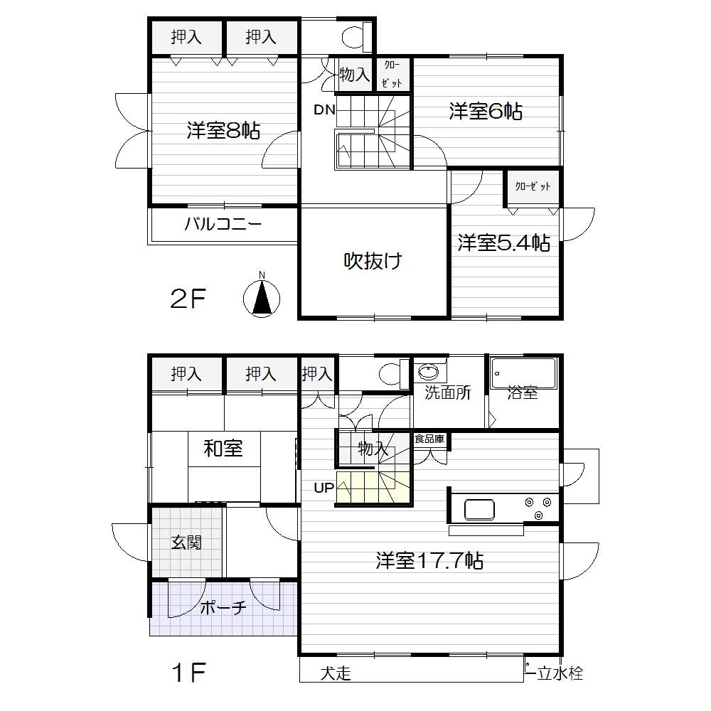 Floor plan. 27,800,000 yen, 4LDK, Land area 162.26 sq m , Building area 118.41 sq m