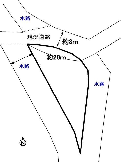 Compartment figure. Land price 9.8 million yen, Land area 891.92 sq m