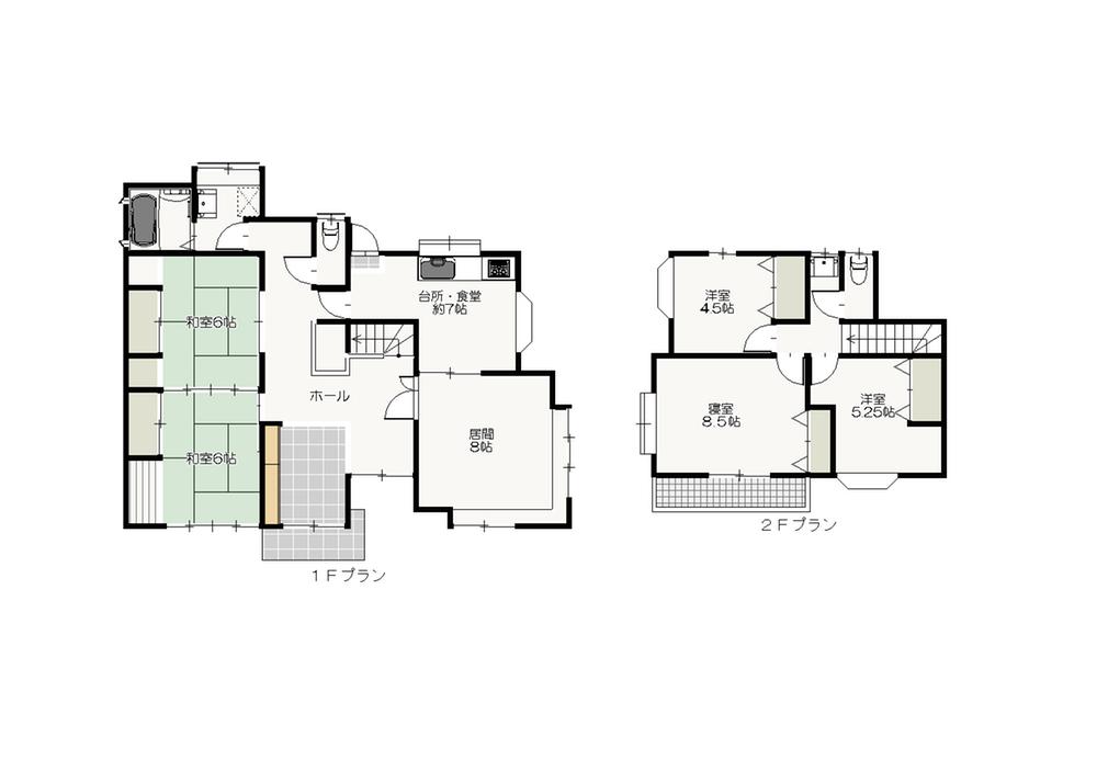 Floor plan. 13.5 million yen, 5LDK, Land area 330.35 sq m , Building area 127.3 sq m