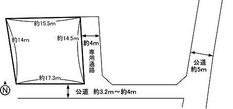 Compartment figure. Land price 15.6 million yen, Land area 228.43 sq m