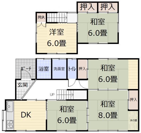 Floor plan. 12 million yen, 4LDK, Land area 200.69 sq m , Building area 95.22 sq m