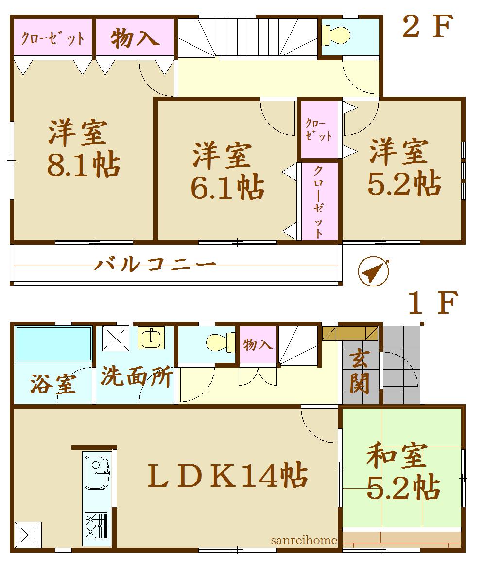 Floor plan. 1839m to Ishinomaki Municipal Kanomata Elementary School