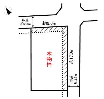 Compartment figure. Land price 8.7 million yen, Land area 160.87 sq m