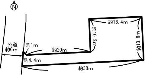 Compartment figure. Land price 5.8 million yen, Land area 324.53 sq m