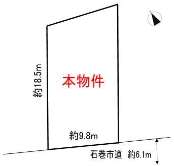 Compartment figure. Land price 8 million yen, Land area 181.81 sq m