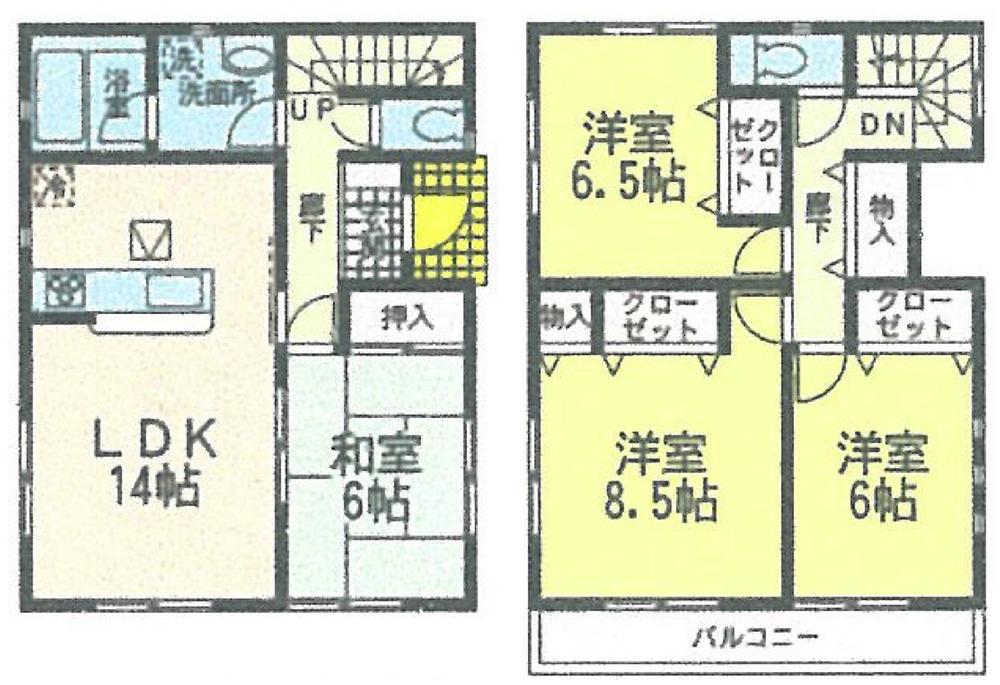 Floor plan. 21.9 million yen, 4LDK, Land area 165.88 sq m , Building area 98.82 sq m