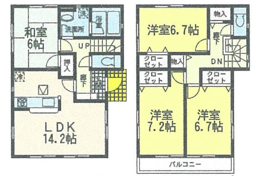 Floor plan. 18.9 million yen, 4LDK, Land area 166.38 sq m , Building area 98.41 sq m