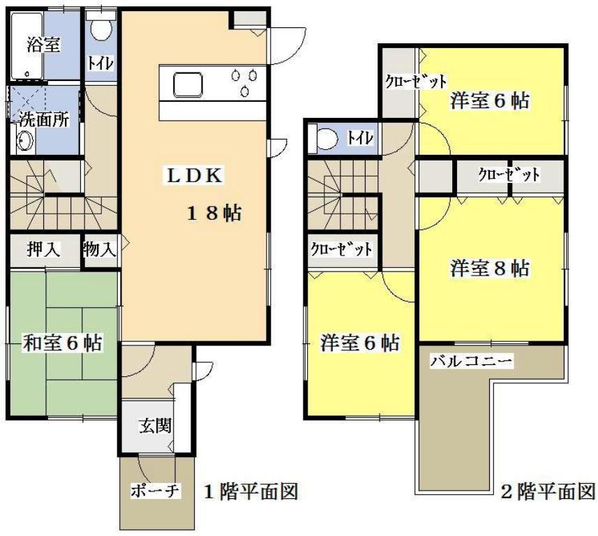 Floor plan. 27,800,000 yen, 4LDK, Land area 155.95 sq m , We are selling the site of the building area 110.12 sq m 2 buildings.